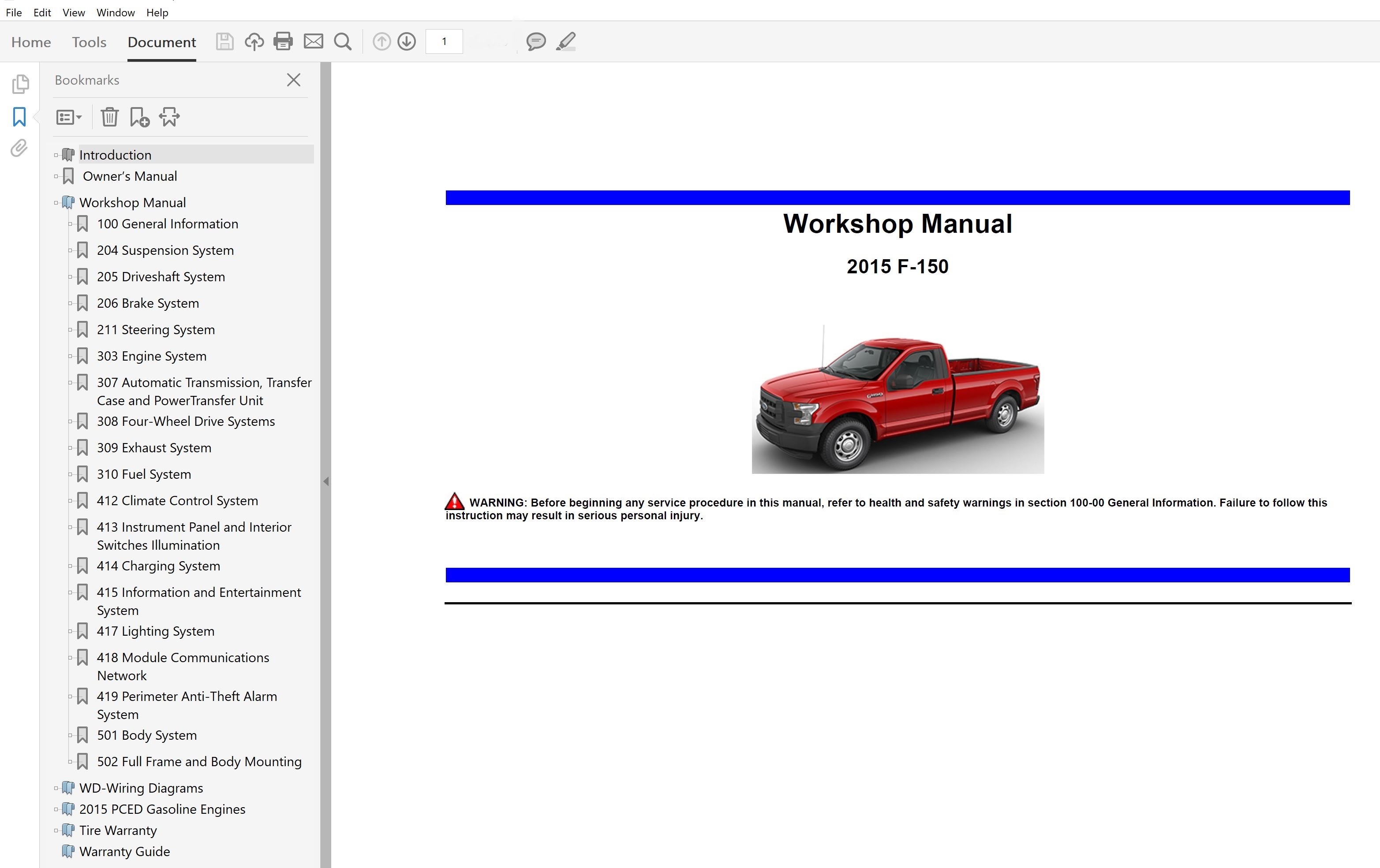 Download Ford Workshop Manual Pdf Free