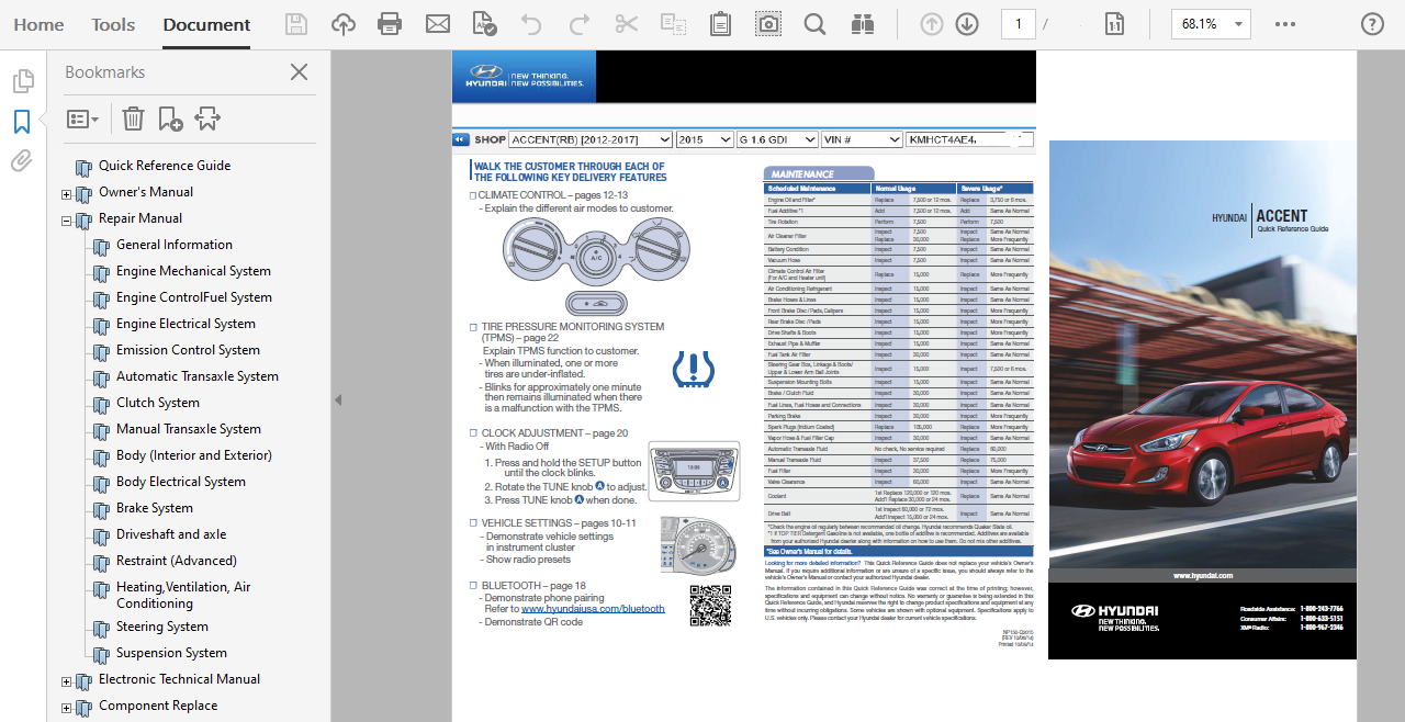 2015 Hyundai Accent repair manual