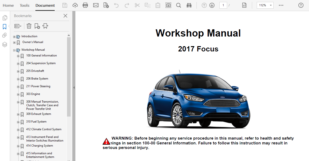 ford focus repair manual pdf free