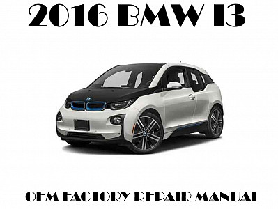 2016 BMW i3 repair manual