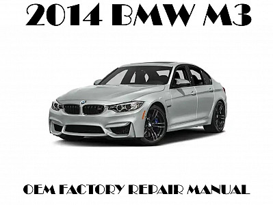 2014 BMW M3 repair manual