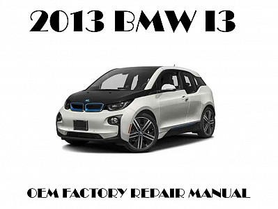 2013 BMW i3 repair manual