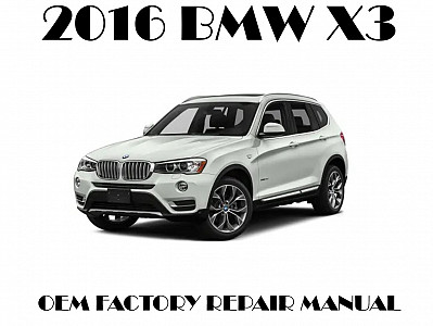 2016 BMW X3 repair manual