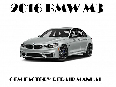 2016 BMW M3 repair manual