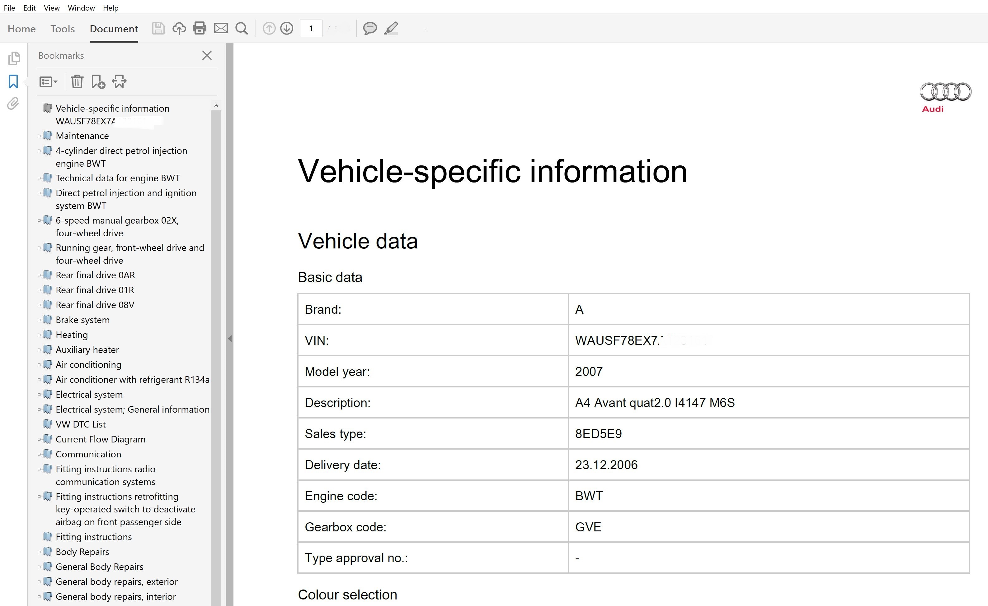 Audi A4 User Manual