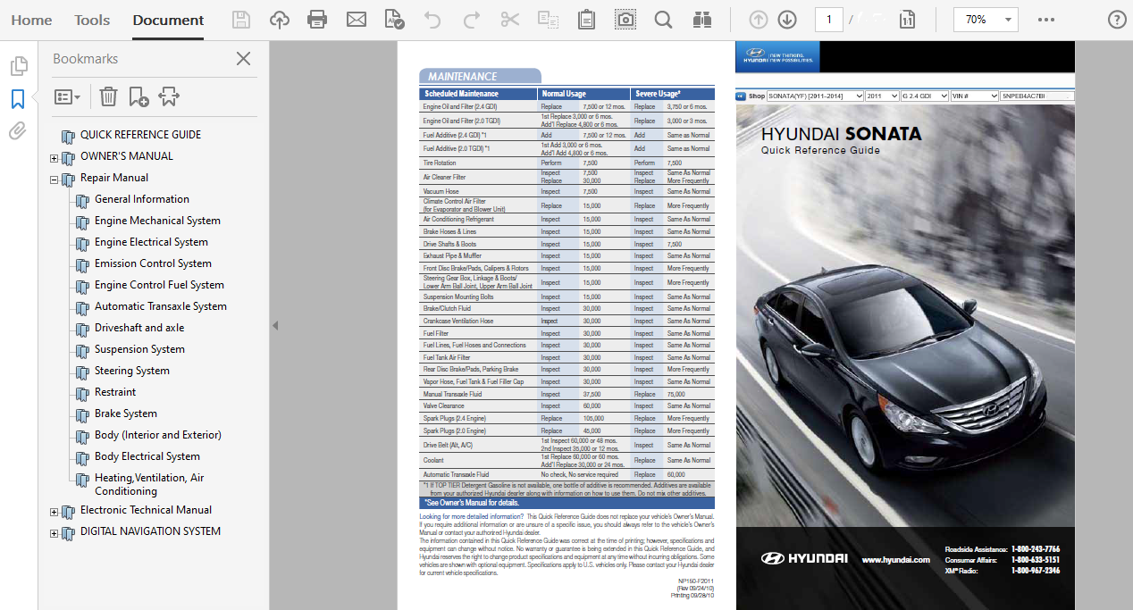 2011 hyundai sonata gls oil type